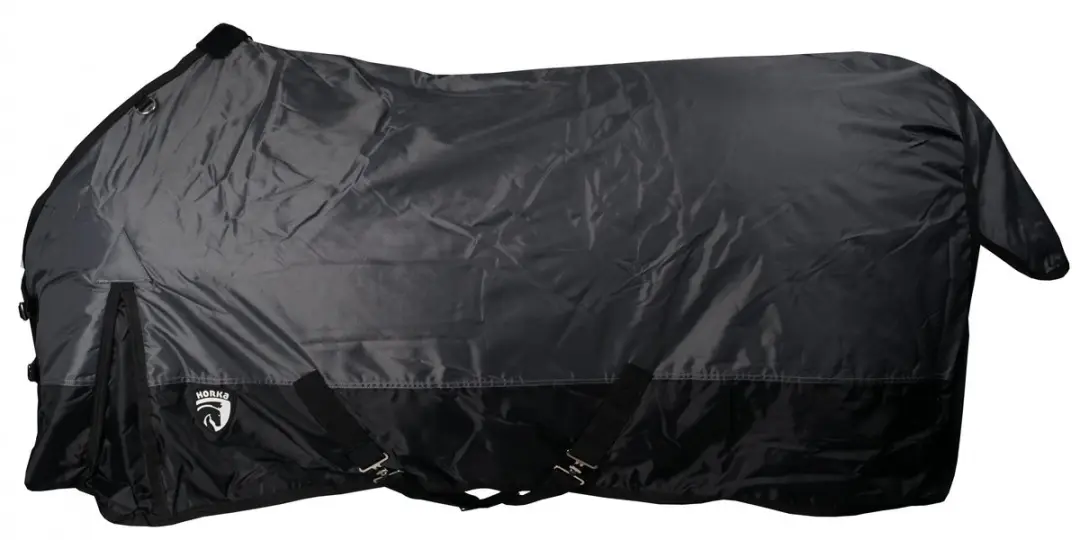 HORKA OUTDOOR DEKEN 450D NYLON OXFORD, 200 GRAMS 165/215 Zwart