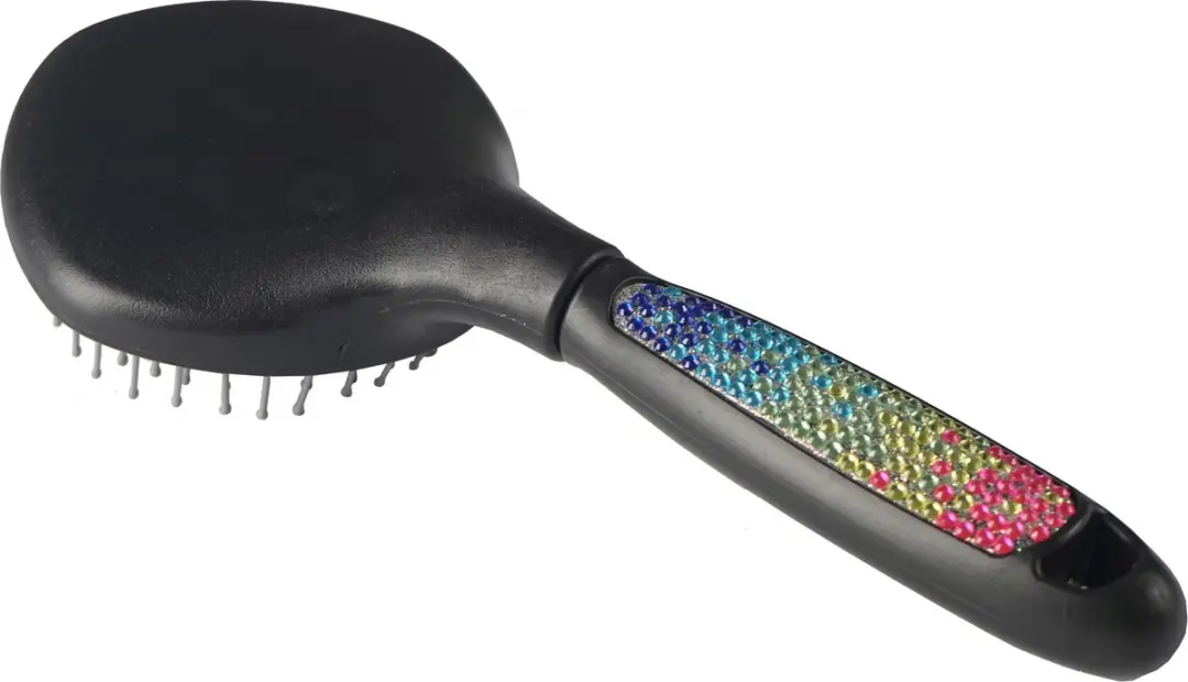 Horka Staart En Manenborstel Rainbow Zwart/Rainbow