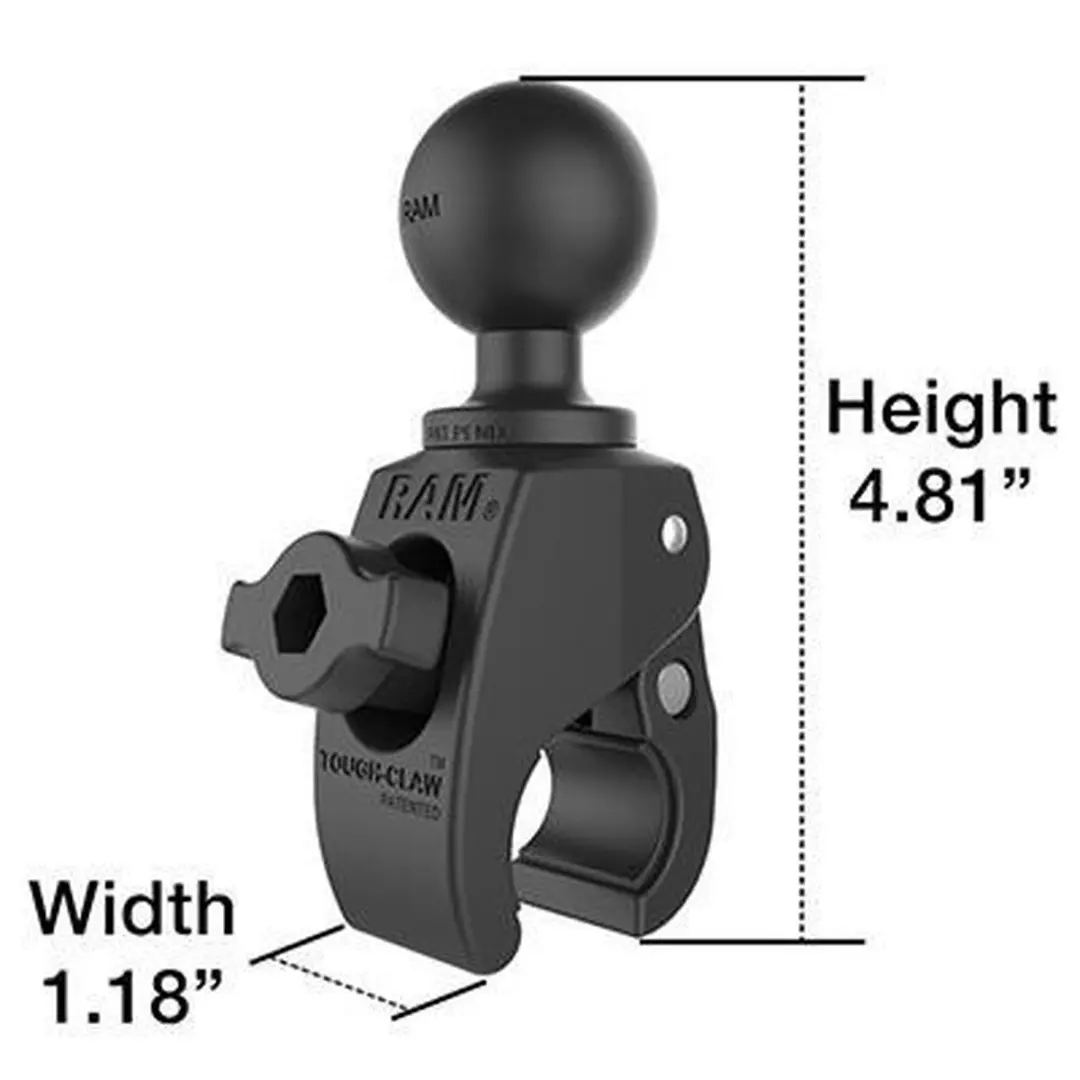RAM Mounts Tough-Claw RAP-400U Klem Bal Basis - Zwart - afbeelding 4 van 6