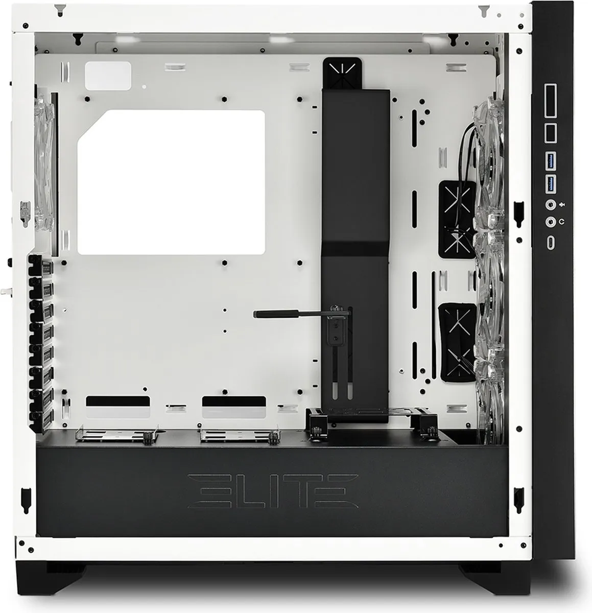Sharkoon CA300H ATX Semi-tower - 4 Ventilatoren - Wit RGB
