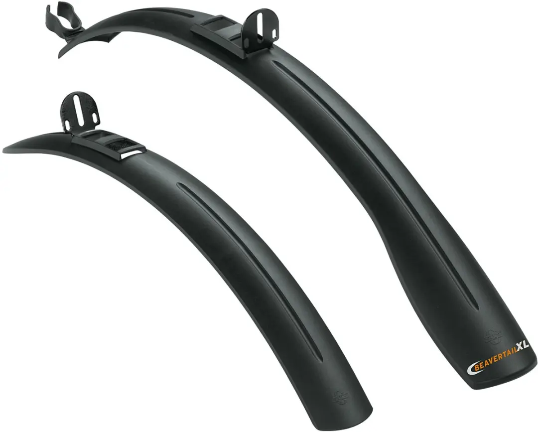 Spatbordset 26/28 sks beavertail xl pvc zw