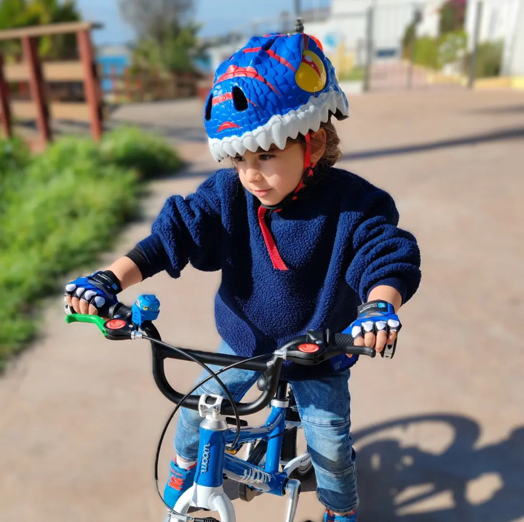 Crazy Safety Kinderfietshelm Blauwe Draak S - afbeelding 6 van 6