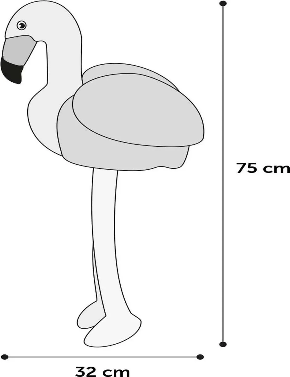 Flamingo Ando Roze 75cm