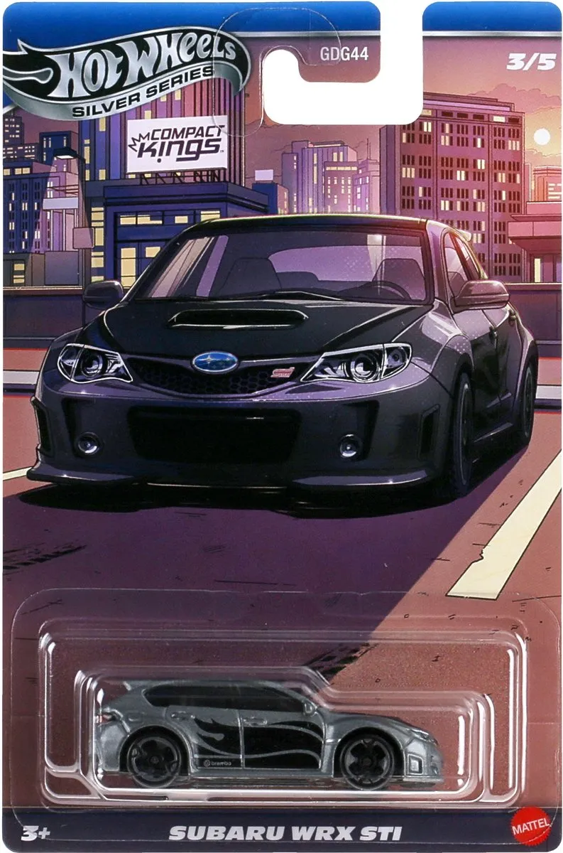 Hot Wheels 1/64 JKX59 Subaru Impreza WRX - Grijs
