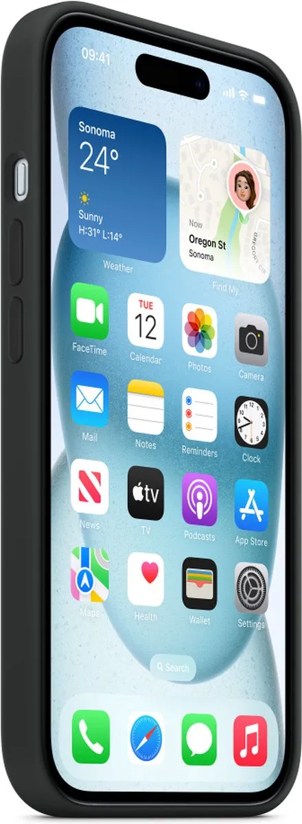 Apple iPhone 15 Siliconenhoesje MT0J3ZM/A - MagSafe - Zwart