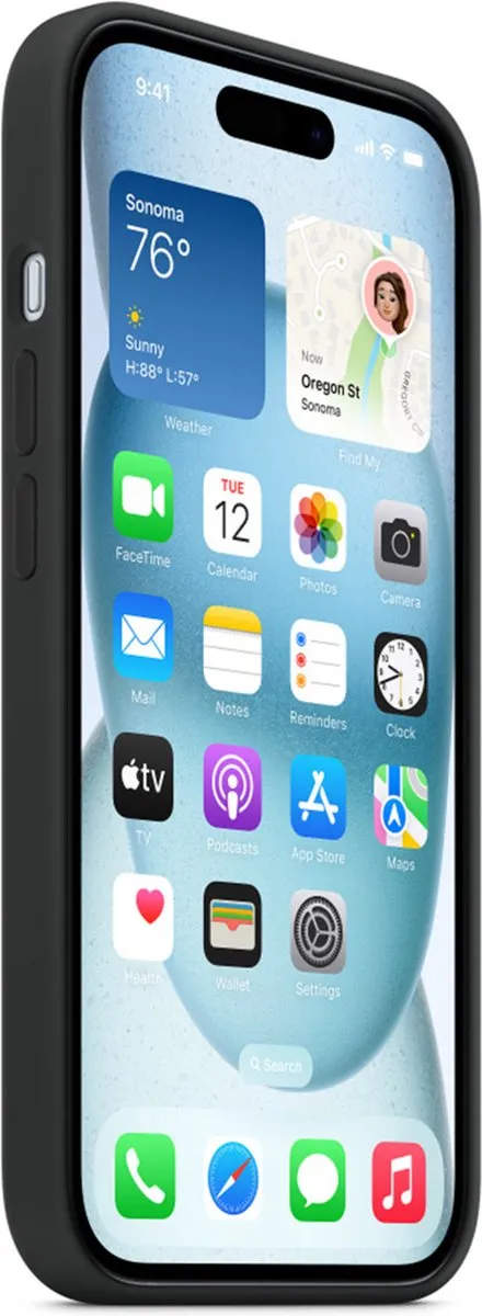 Apple iPhone 15 Siliconenhoesje MT0J3ZM/A - MagSafe - Zwart