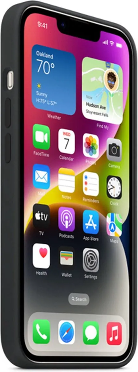 Apple iPhone 15 Siliconenhoesje MT0J3ZM/A - MagSafe - Zwart - afbeelding 6 van 6