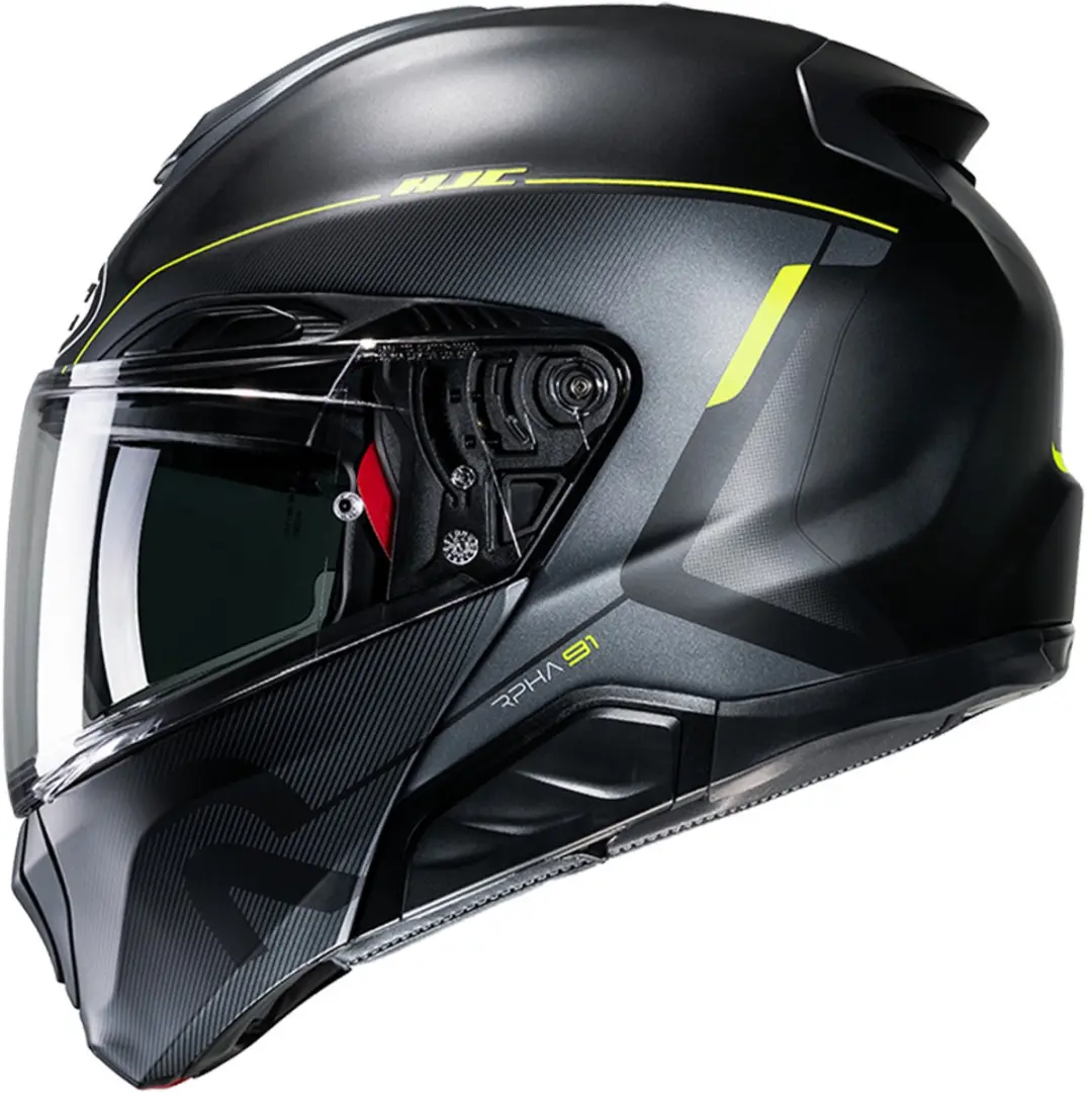 Hjc RPHA 91 Combust Zwart Geel MC3HSF Systeemhelm