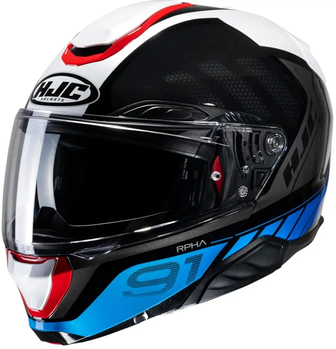 HJC RPHA 91 Rafino Zwart Blauw Mc21 Systeemhelm