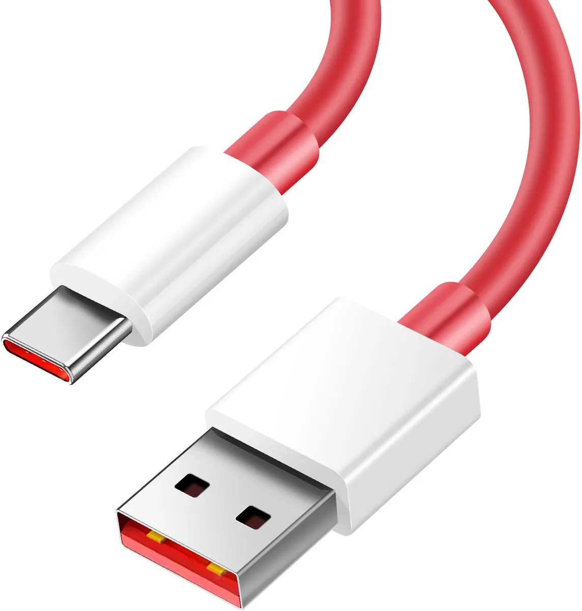 OnePlus SuperVOOC USB-C Kabel 10A 1,5m - Rood - afbeelding 3 van 6