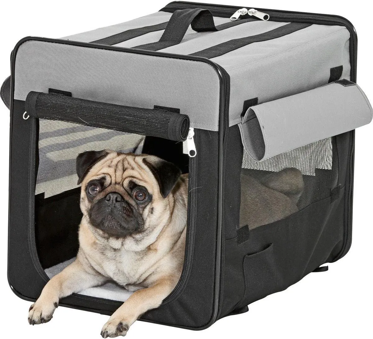 Flamingo Smart Top Plus Transportkooi Honden - 113520 - Zwart - afbeelding 6 van 6