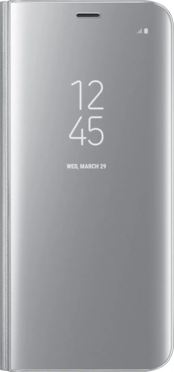 Samsung Galaxy S8+ Clear View Standing Cover EF-ZG955CSEGWW - Zilver - afbeelding 6 van 6