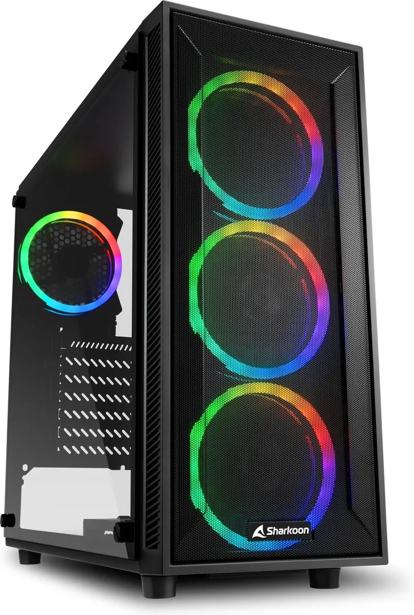 Sharkoon 4044951034840 ATX Semi-tower - 4 Ventilatoren - Zwart