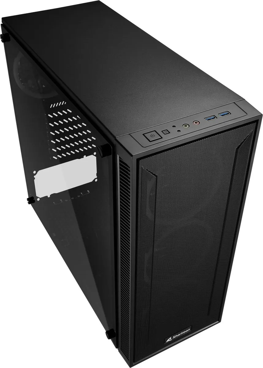Sharkoon 4044951034840 ATX Semi-tower - 4 Ventilatoren - Zwart - afbeelding 6 van 6