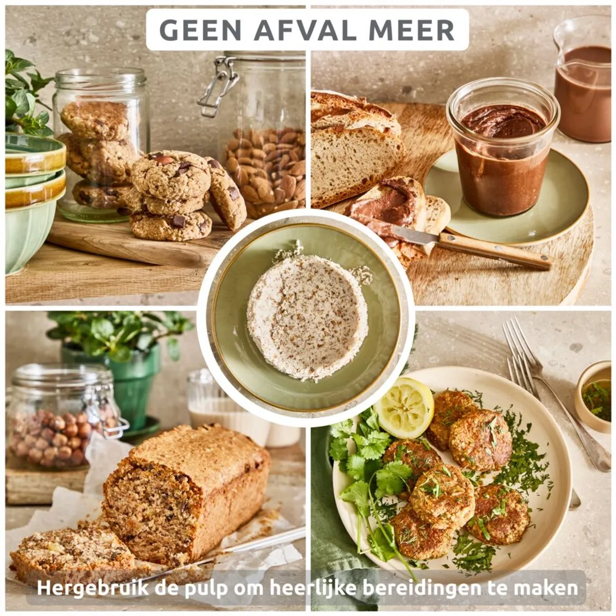 Tefal Easy Milker VZ700A Handmatige Melkmaker - 1L - Rise/Argile