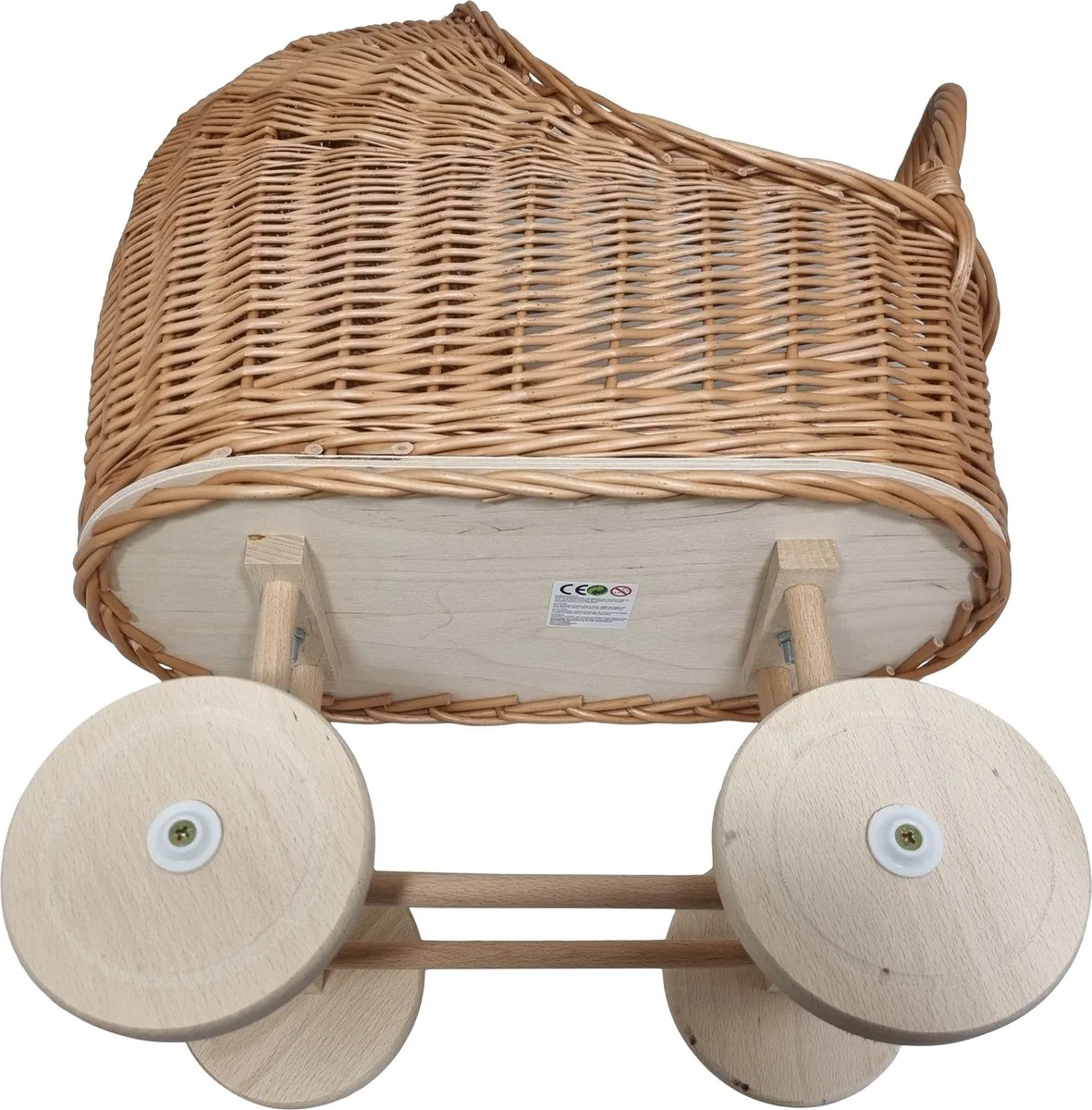 Trixie Planet Happy Rieten Poppenwagen - Bruin