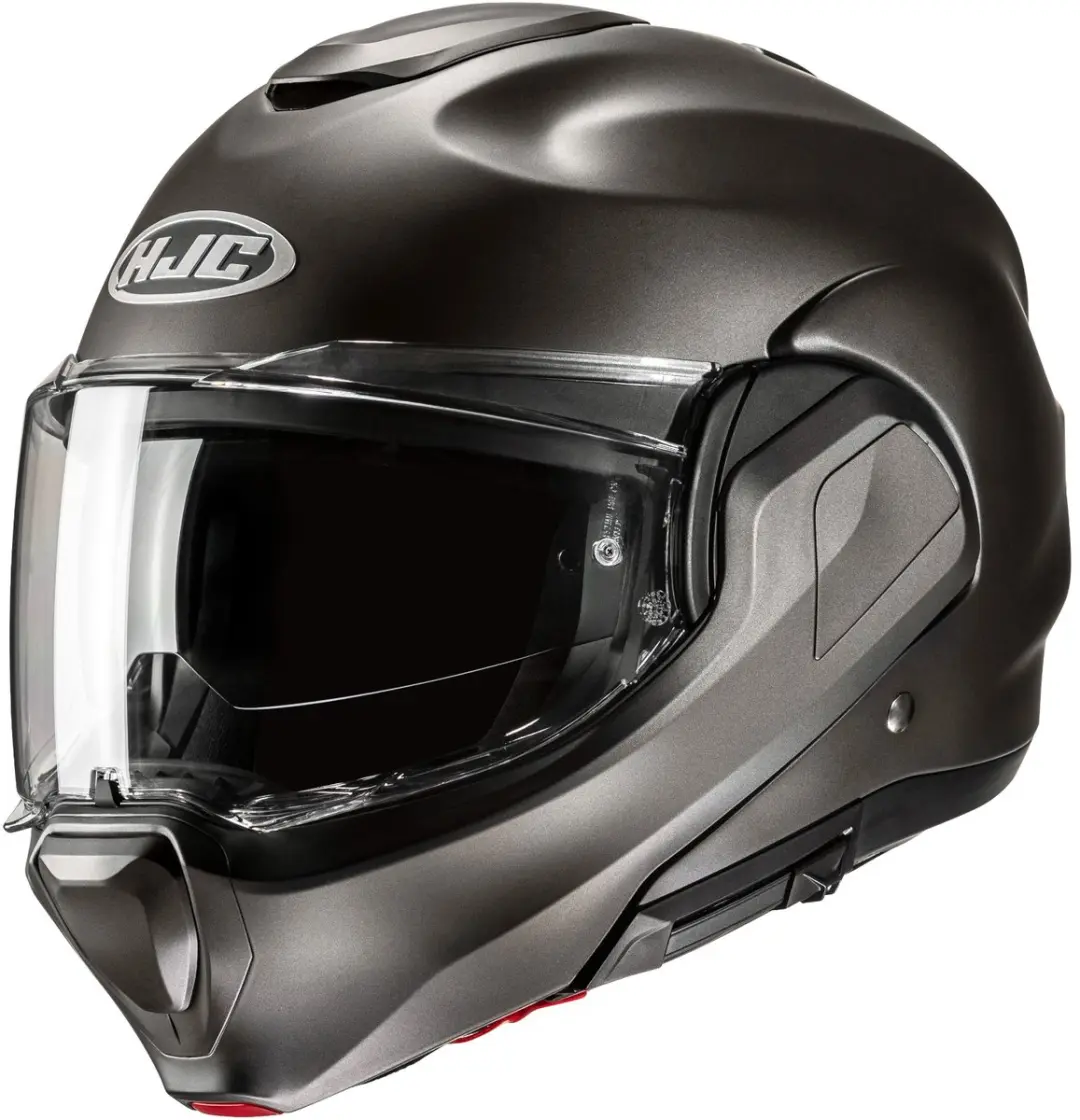 HJC F100 Solid Semi Flat Titanium Systeemhelm