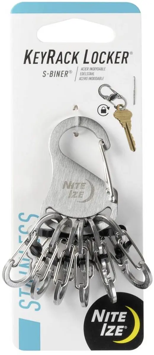 Nite Ize KeyRack Locker Sleutelkarabijn Zilver - afbeelding 5 van 6