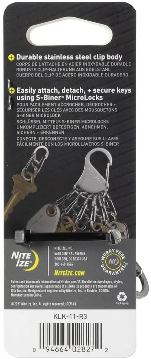 Nite Ize KeyRack Locker Sleutelkarabijn Zilver - afbeelding 3 van 6