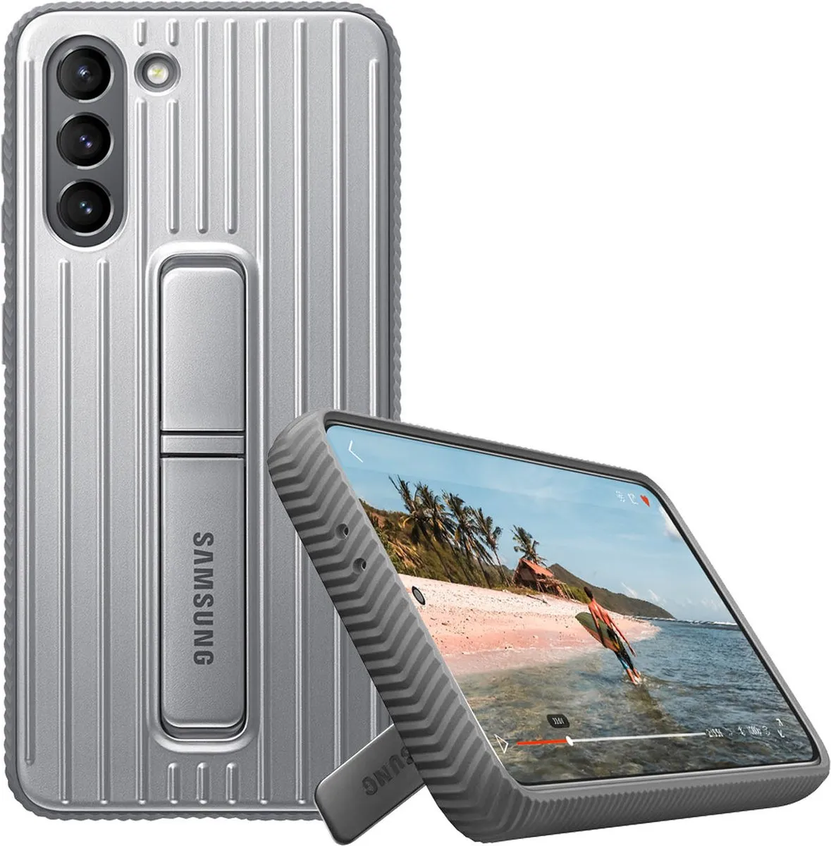 Samsung Protective Stand Cover EF-RG996CJEGWW - Zilver - afbeelding 6 van 6