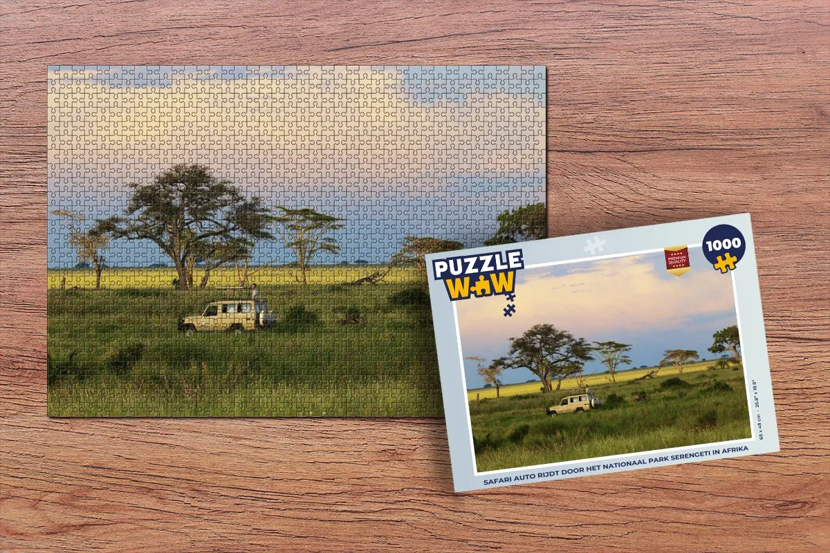 PuzzleWow Safari Serengeti Legpuzzel 1000 Stuks - Multicolor
