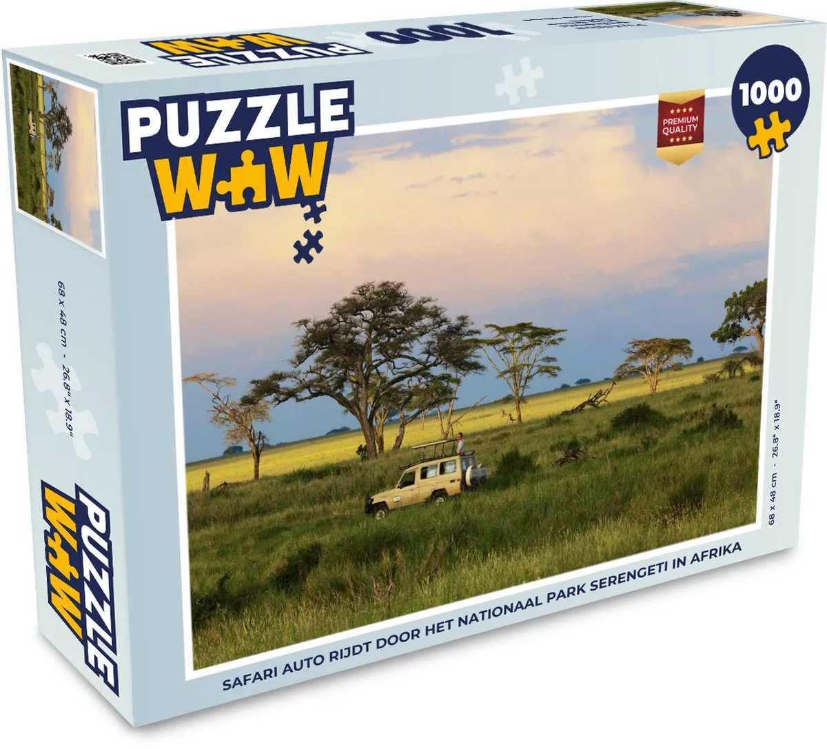 PuzzleWow Safari Serengeti Legpuzzel 1000 Stuks