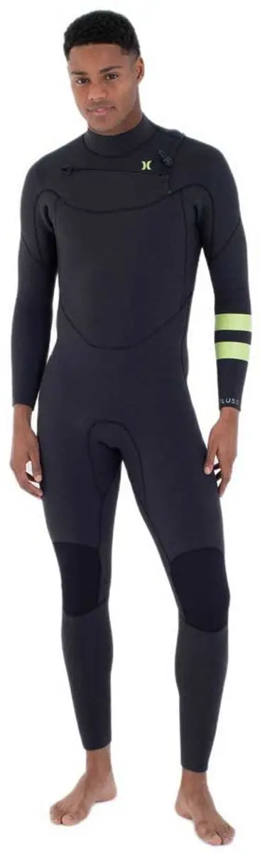 Hurley Plus 4/3 Mm Fs Lange Mouwen Neopreen Wetsuit Met Borst Rits Zwart MS Man