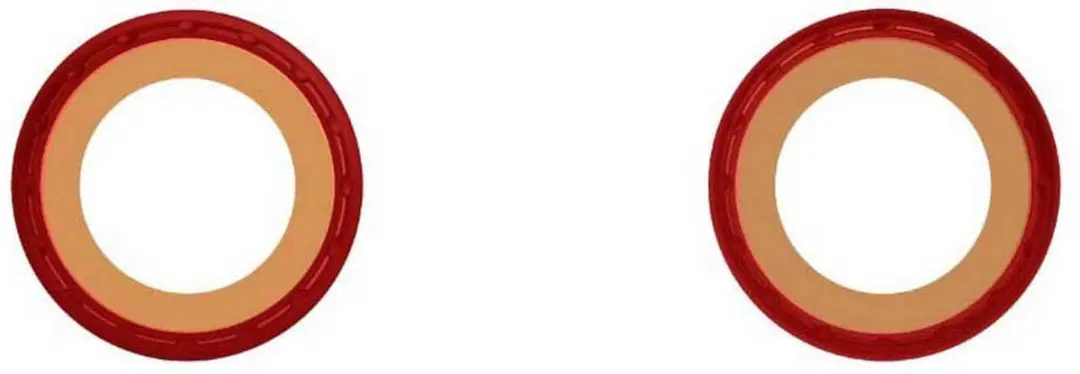 Rotor T4724 Trapaslagers - 24mm - 86.5/89.5/92mm - Rood - afbeelding 2 van 4