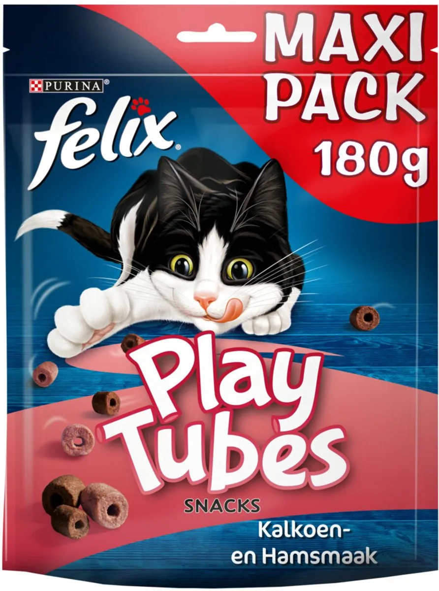 Felix PlayTubes Kalkoen & Ham - 900g (5x180g) - afbeelding 6 van 6