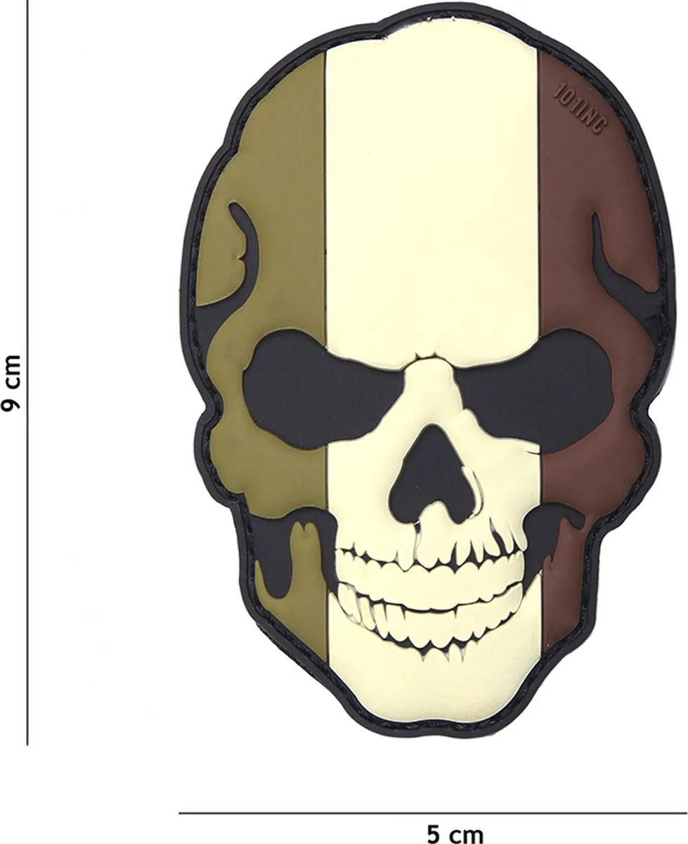 101 Inc Embleem 3D Skull Frankrijk Camo