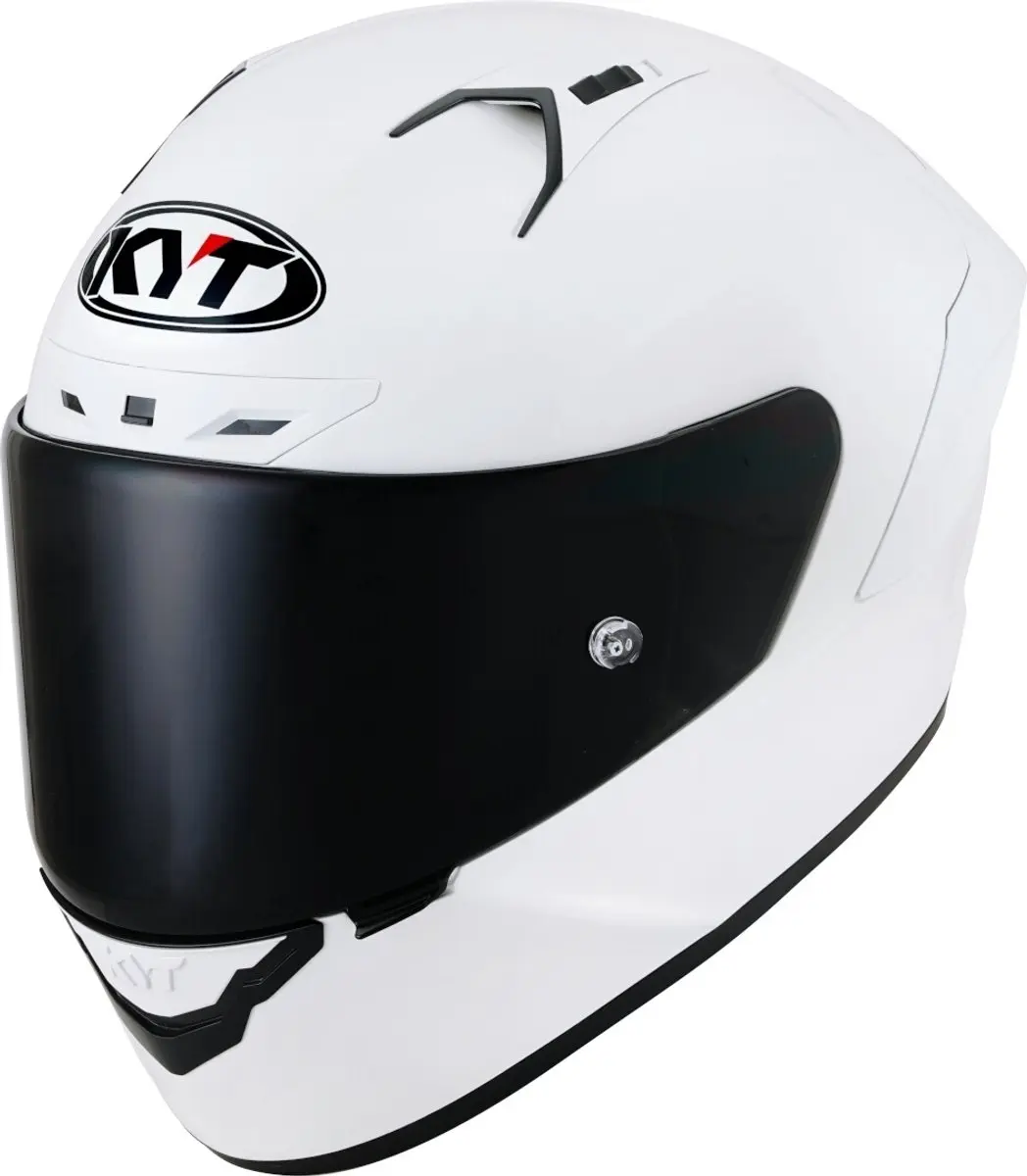 KYT NZ Race Plain Wit Integraalhelm