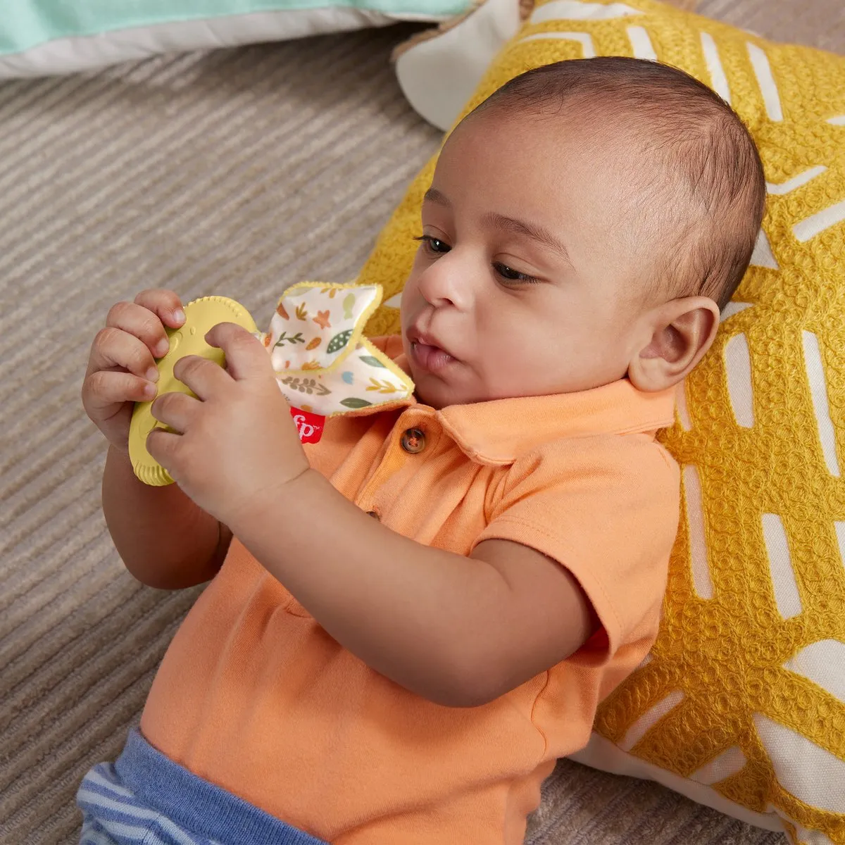 Fisher Price Bijt Rammelaar Konijn - Geel - afbeelding 6 van 6
