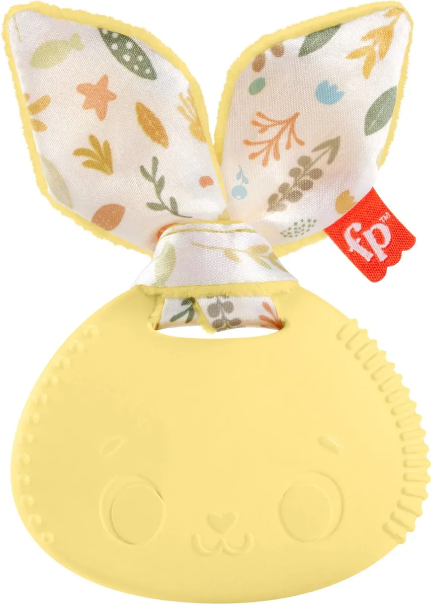 Fisher Price Bijt Rammelaar Konijn - Geel