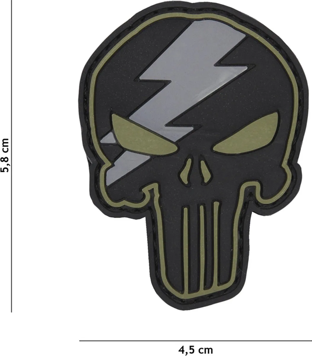 101 Inc Embleem 3D Punisher Thunder Groen
