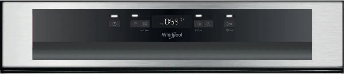 Whirlpool WBC 3C34 P X Half Integreerbare Vaatwasser 14 Couverts - Roestvrijstaal