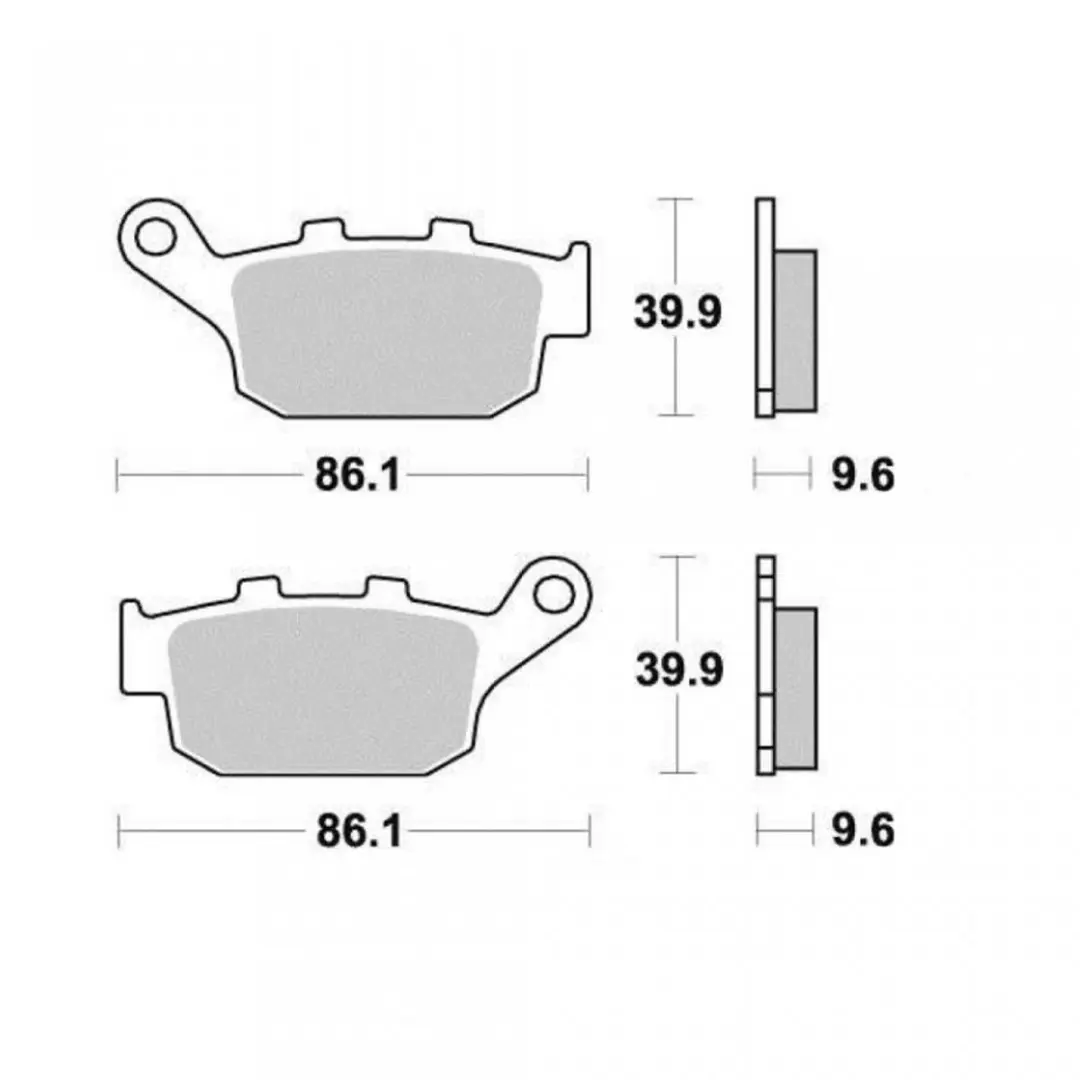 ferodo remblok voor suzuki 650 dl v-strom xt abs 2015 tot 2020 ar nieuw