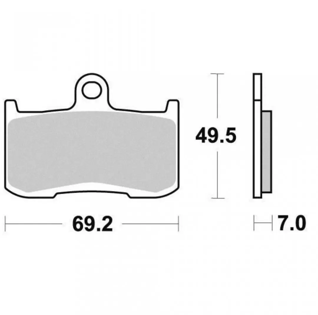 ferodo remblok voor kawasaki 800 z 2016 zr800ffda / av nieuw