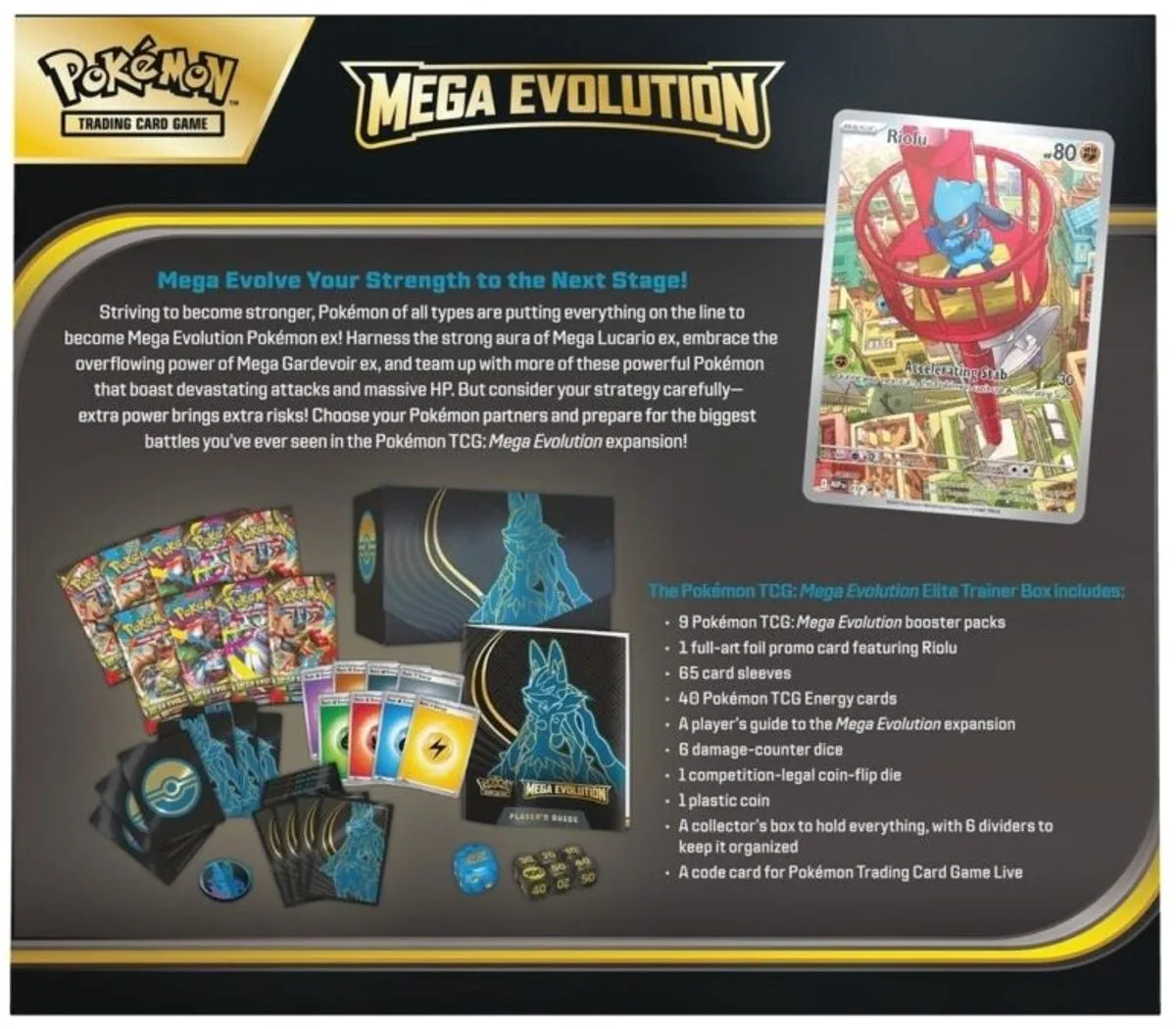 Pokémon Mega Evolution Elite Trainer Box Gardevoir/Lucario POK1010047101 - afbeelding 2 van 6