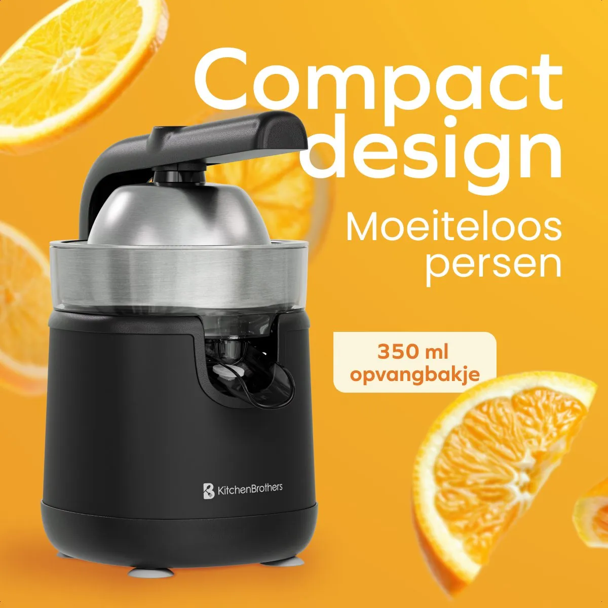 KitchenBrothers Citruspers KB1004180 - 120W - 0.35L - Zwart