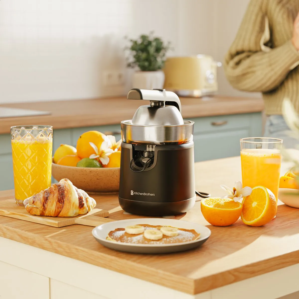 KitchenBrothers Citruspers KB1004180 - 120W - 0.35L - Zwart