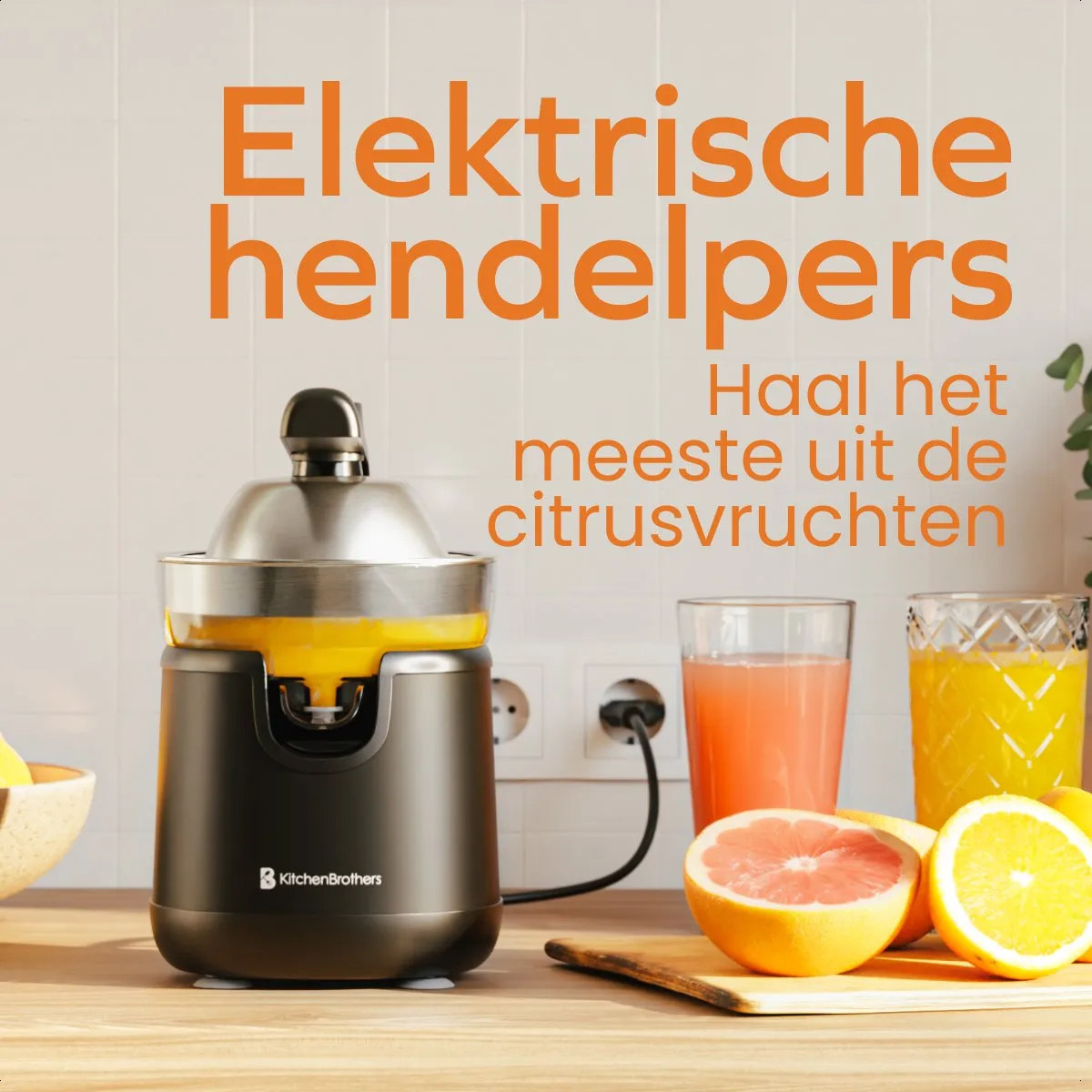 KitchenBrothers Citruspers KB1004180 - 120W - 0.35L - Zwart