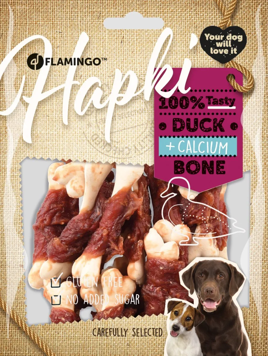 Flamingo Hapki Calcium Bone With Duck 170g