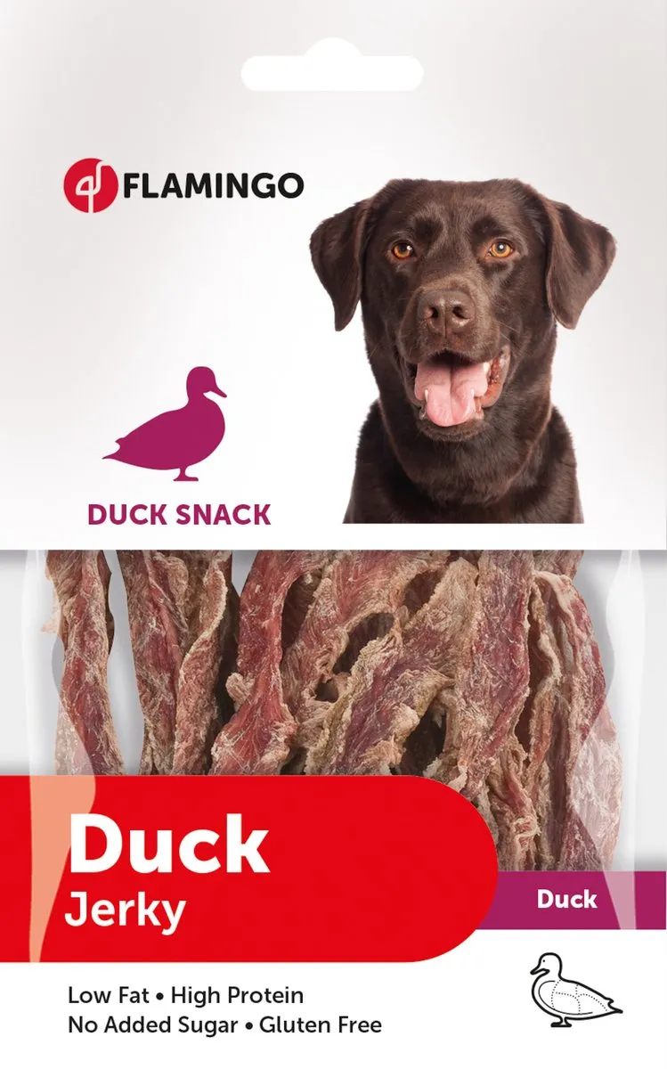 Flamingo Hondensnack Eend Jerky 85g