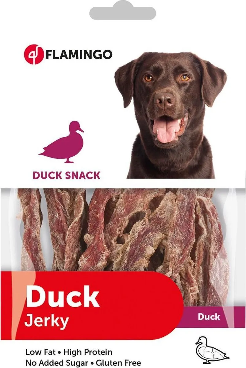 Flamingo Hondensnack Eend Jerky 85g