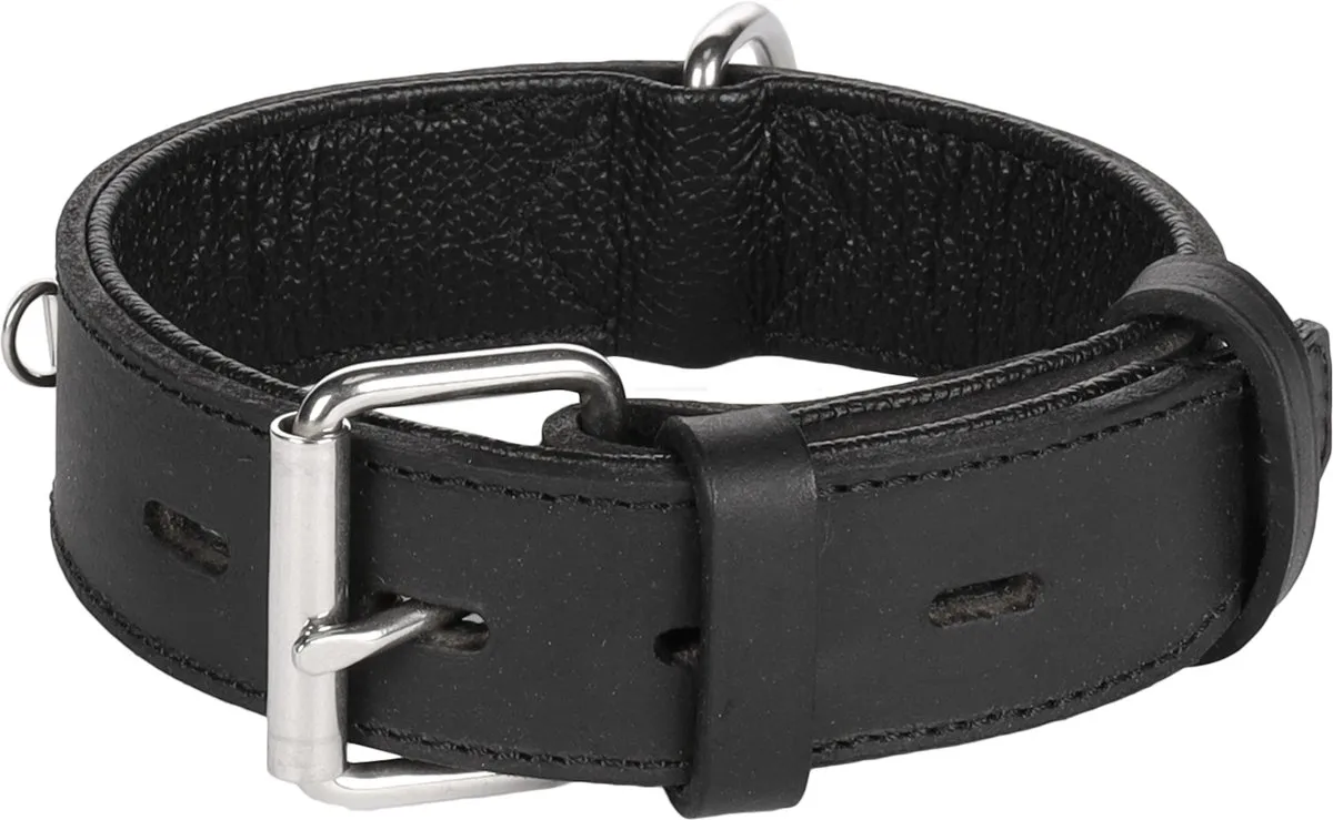 Flamingo Seattle Halsband Honden - Zwart S/M 34-44cm - 35mm