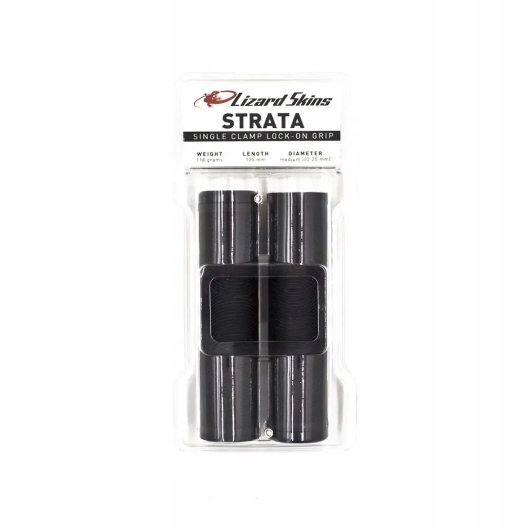Lizard Skins Strata Lock-On Handzeep 135mm Zwart - afbeelding 2 van 6