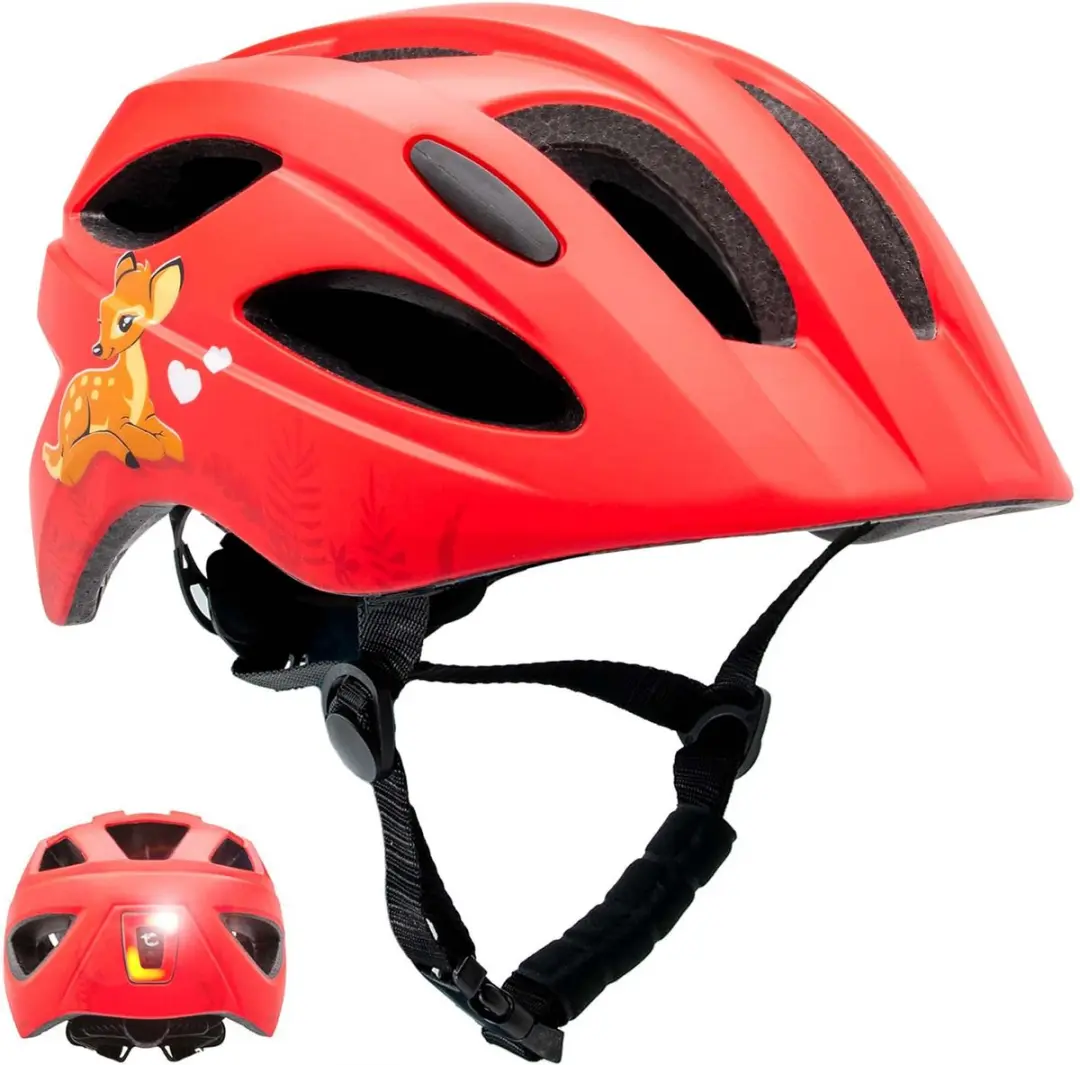 Crazy Safety Cool Cute Fietshelm junior rood