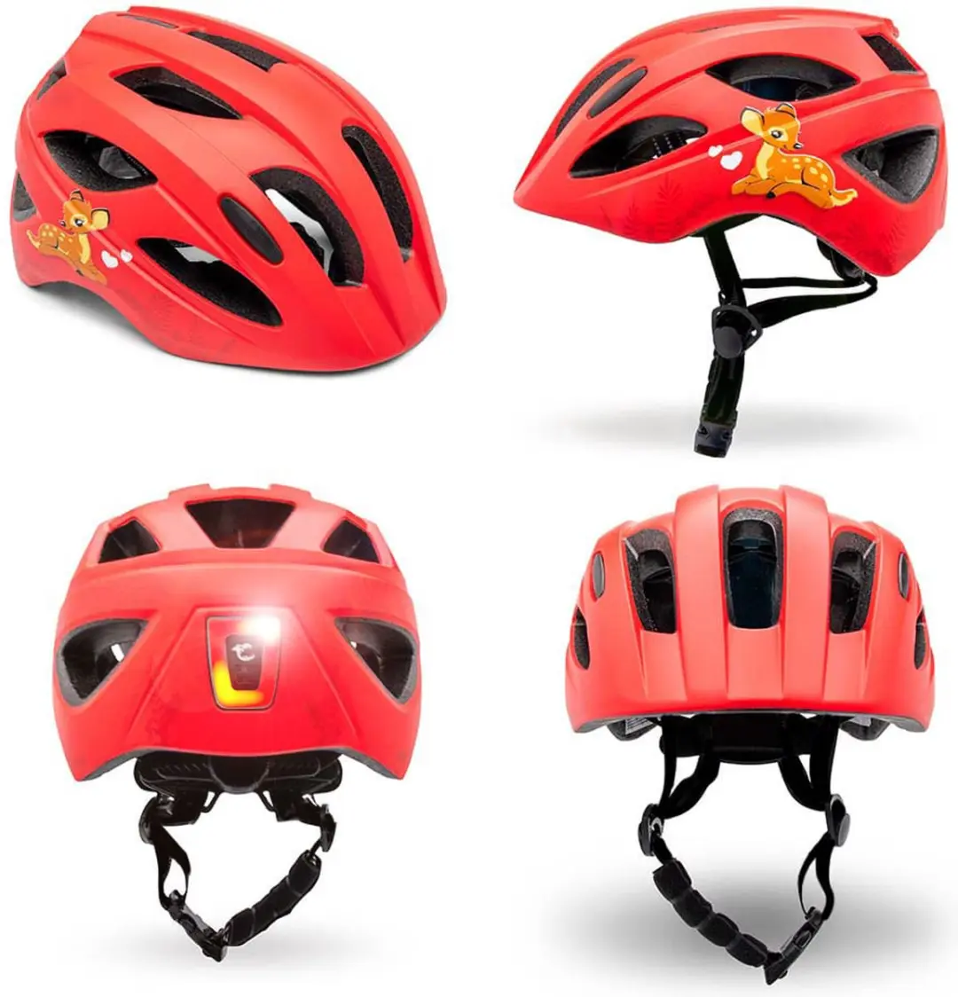 Crazy Safety Cool Cute Fietshelm junior rood - afbeelding 2 van 6
