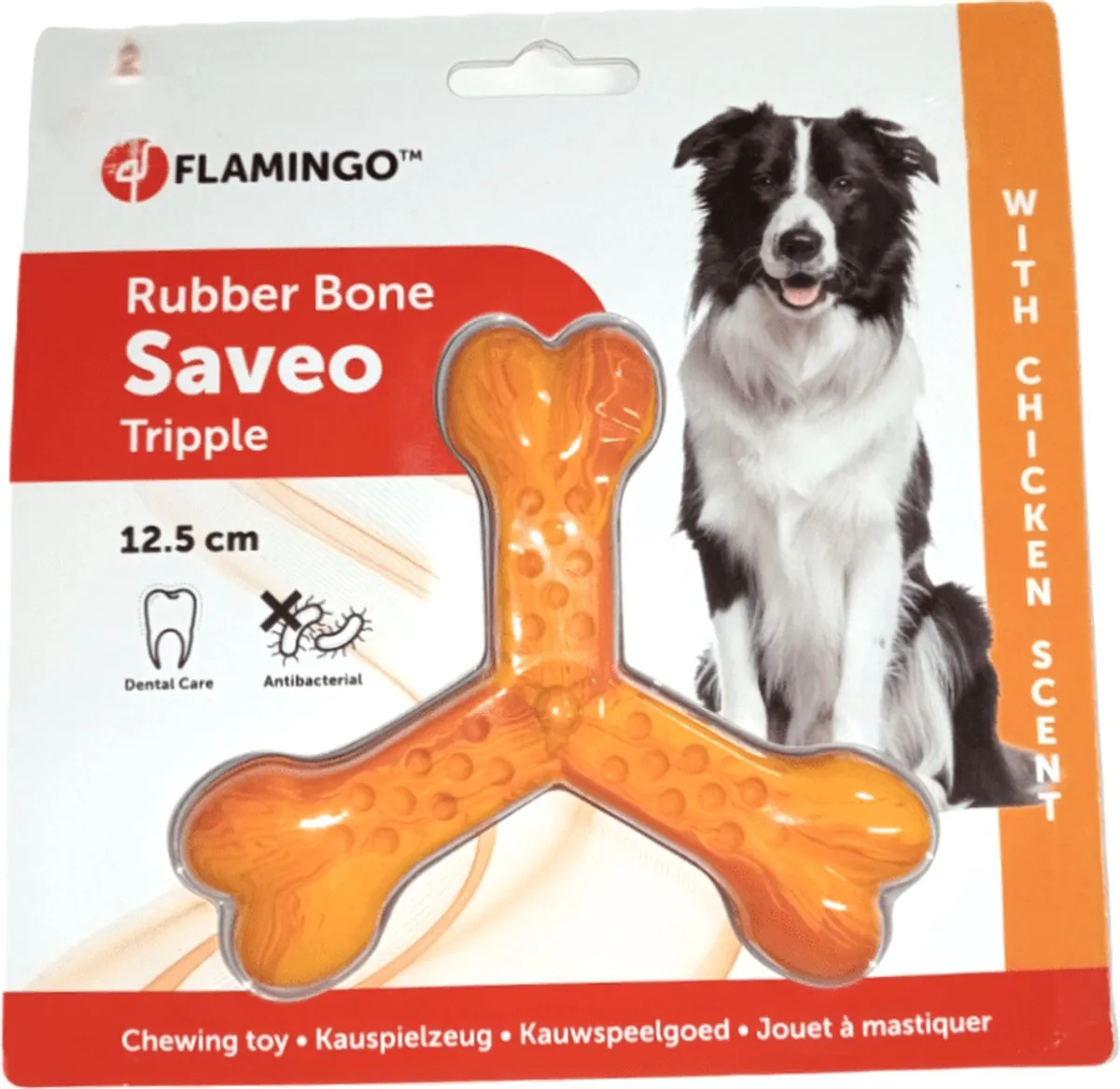 Flamingo Saveo Trippel Been Hondenspeelgoed