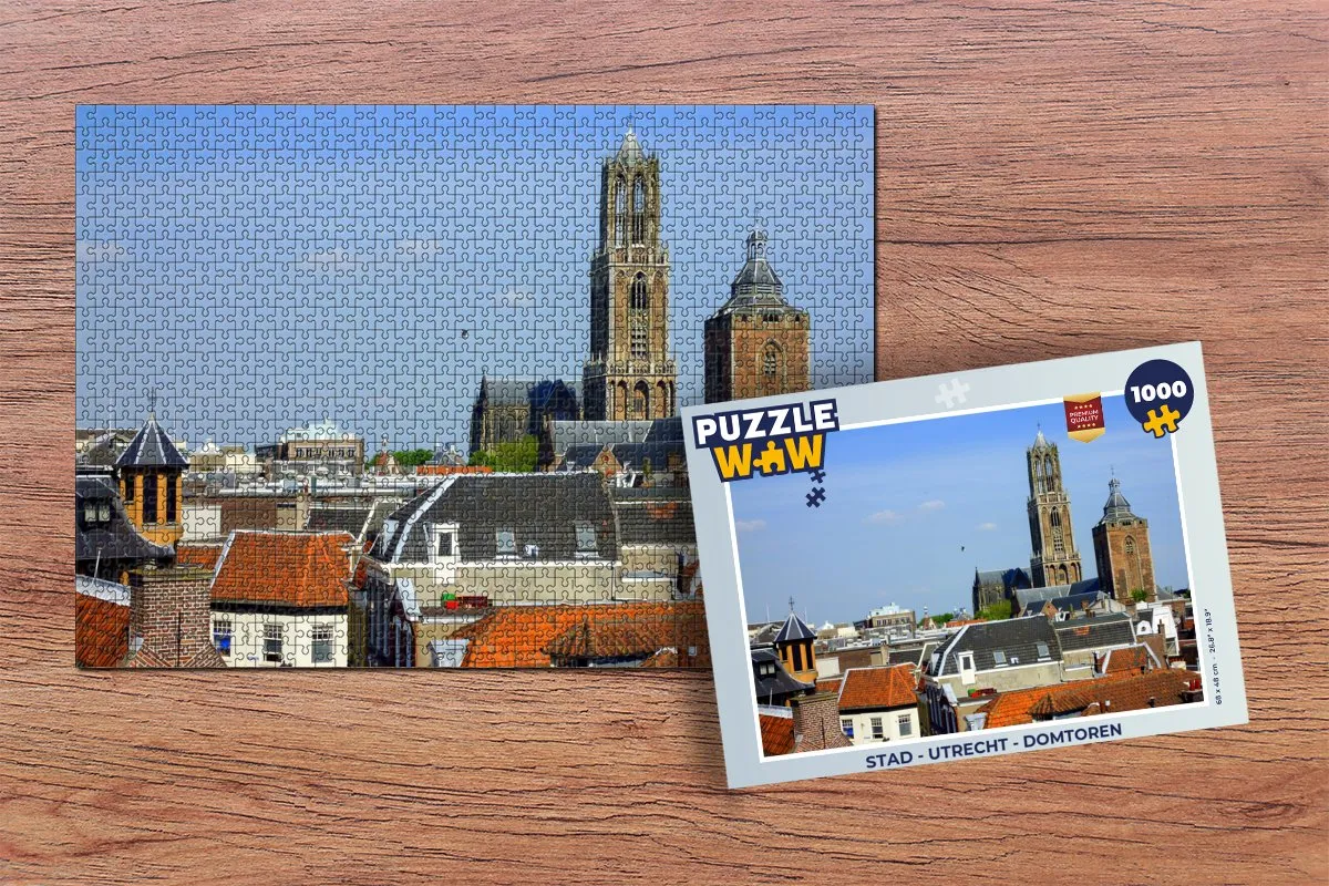 PuzzleWow Domtoren Utrecht Legpuzzel - 1000 Stukjes Multicolor
